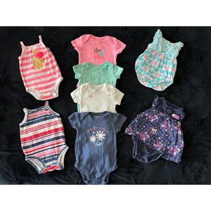 baby girls 0-3 MONTHS spring summer outfit bundle lot